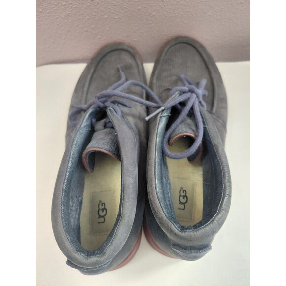 UGG NEUMEL Blue Gray Leather Chukka Boot Waterproof 1012937 Men\'s US Size 11